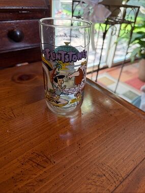 The Flintstones Cartoon Glass with Colorful Print